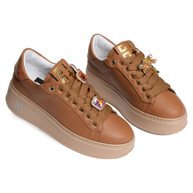 PIA 248B Camel, Sneakers basses Giopiu