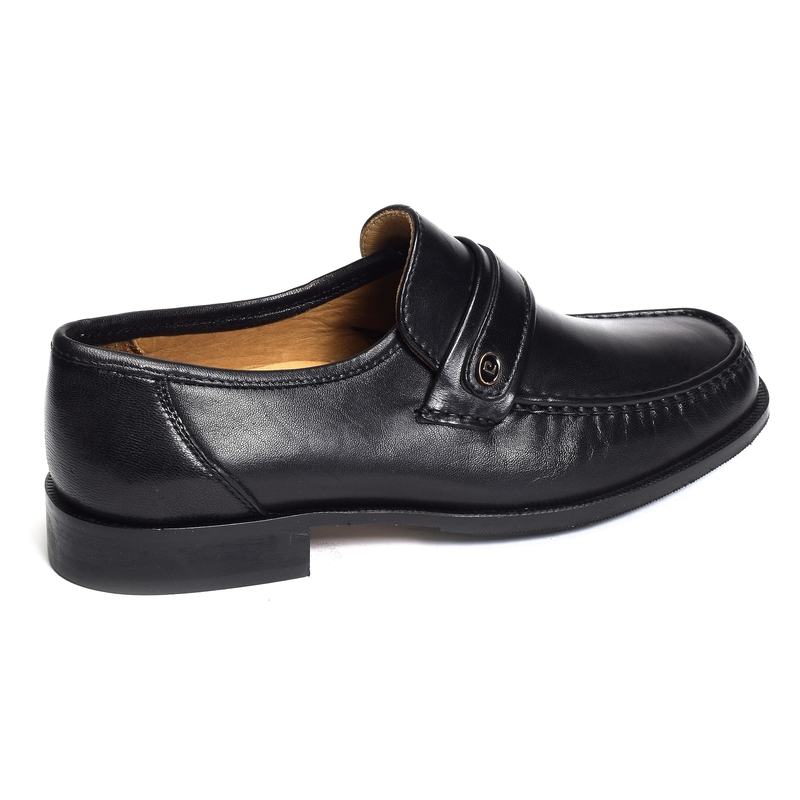 BARIUS Noir, Mocassins Pierre Cardin