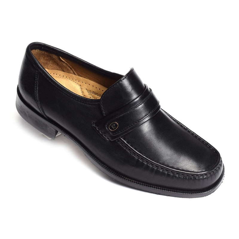 BARIUS Noir, Mocassins Pierre Cardin