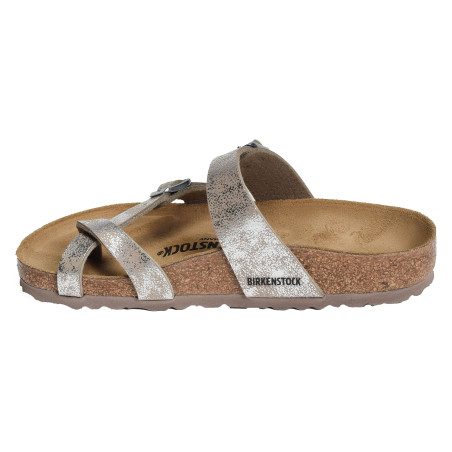 MAYARI Argent Or, Tongs Birkenstock