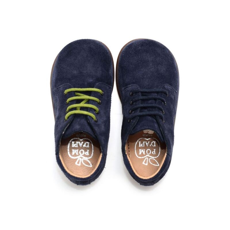 NIOUPI DERBY Marine, Chaussures à Lacets Pom d'Api