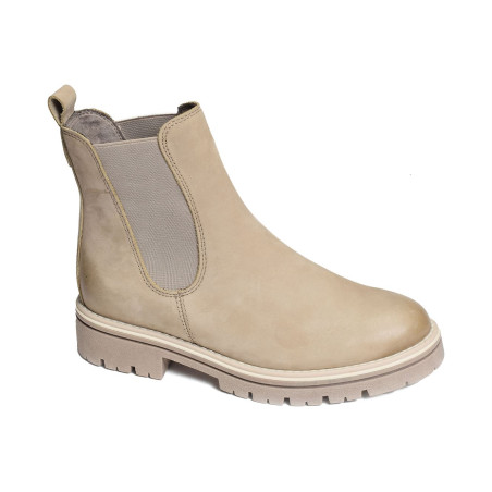 25436 Taupe, Chelsea boots Marco Tozzi