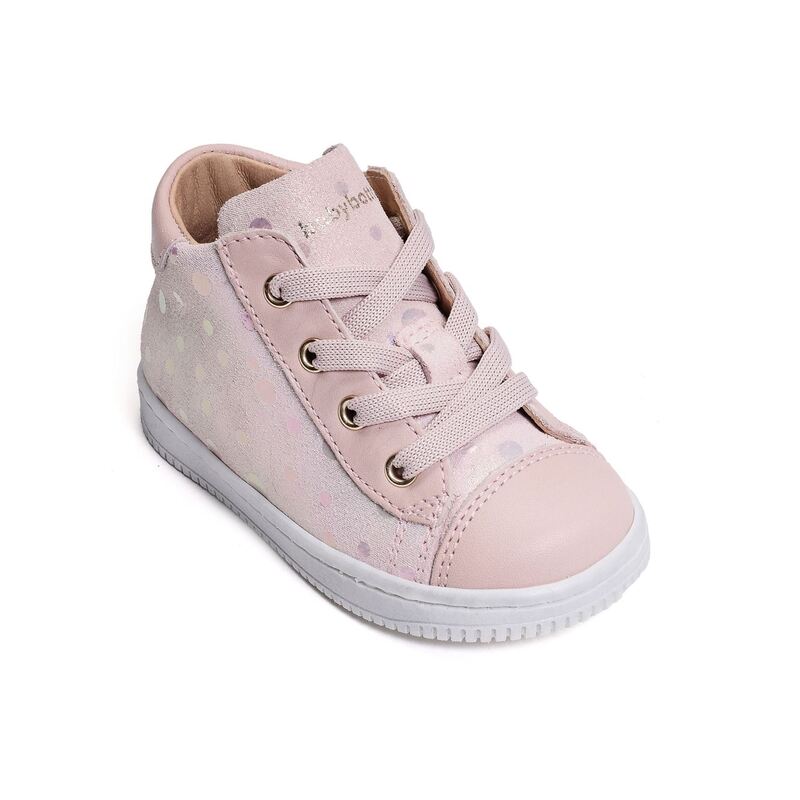 7160 Rose, Chaussures à Lacets Babybotte