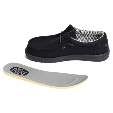 WALLY CLASSIC Noir, Slip-On HeyDude