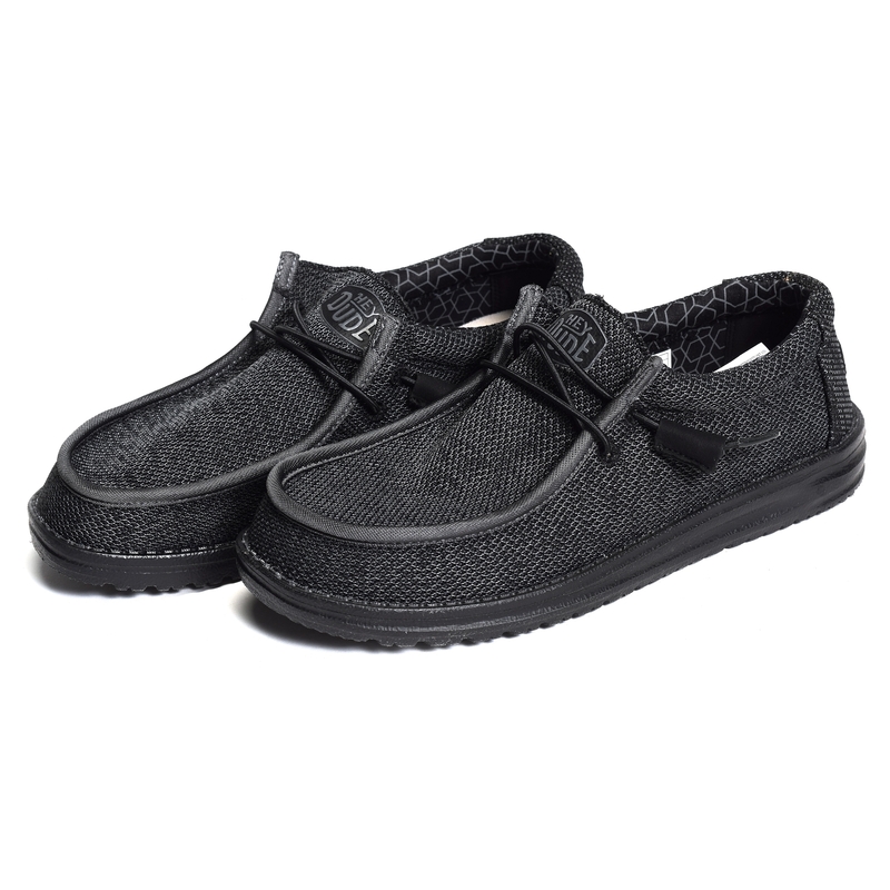 WALLY SOX Noir Noir, Chaussures basses HeyDude