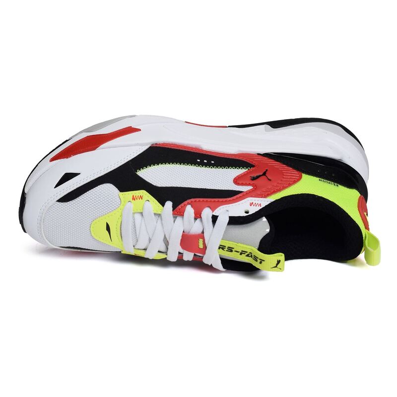 RS FAST Blanc Multicolore, Baskets running Puma