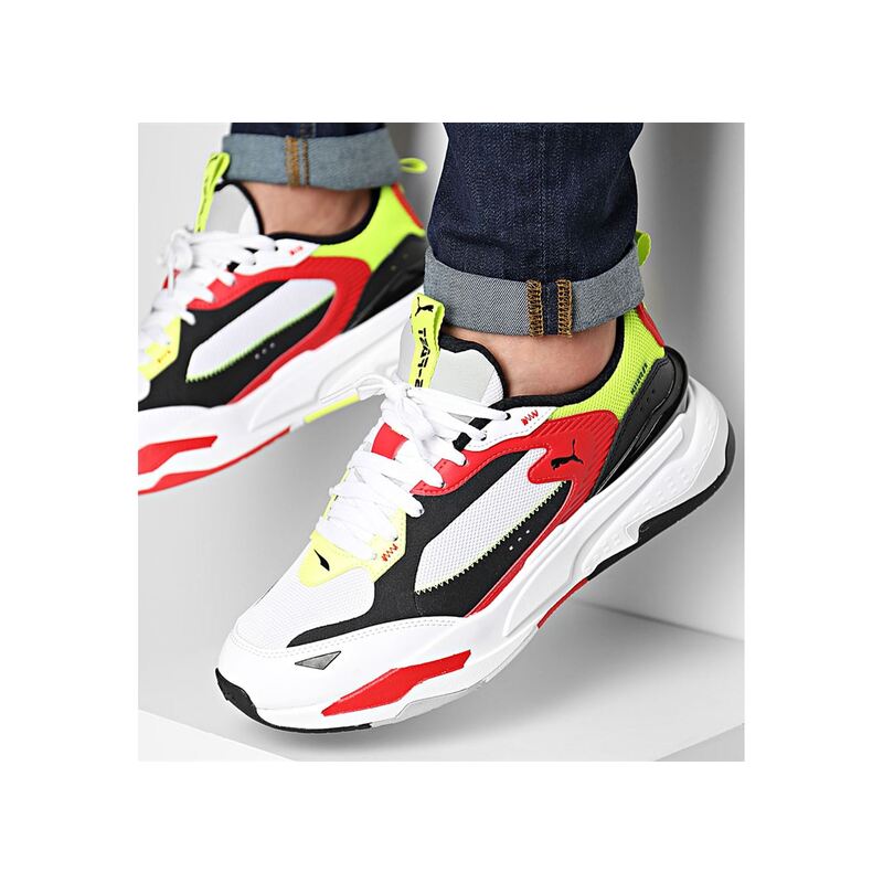 RS FAST Blanc Multicolore, Baskets running Puma