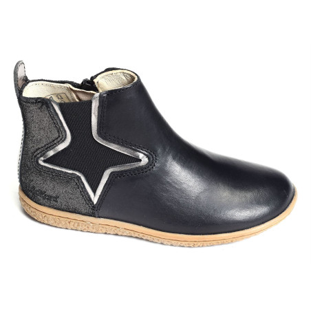 VERMILLON Noir Gris, Chelsea boots Kickers