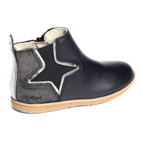 VERMILLON Noir Gris, Chelsea boots Kickers