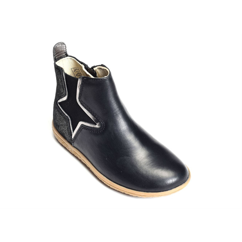 VERMILLON Noir Gris, Chelsea boots Kickers