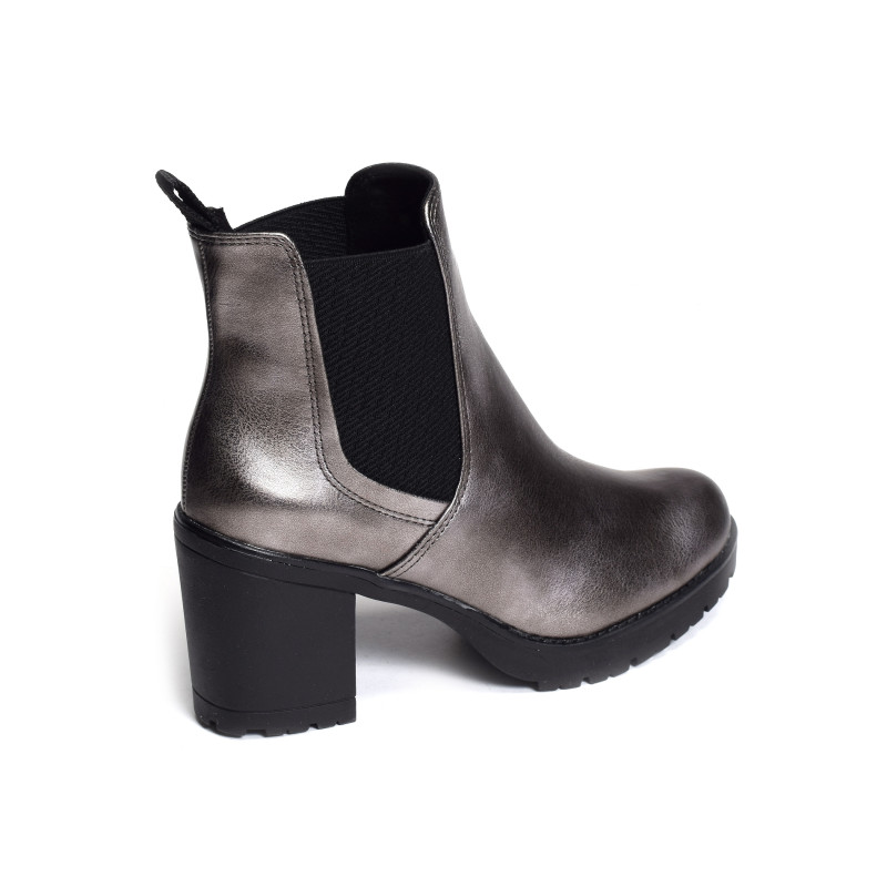 25414 Gris Métallisé, Chelsea boots Marco Tozzi