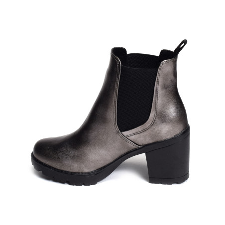 25414 Gris Métallisé, Chelsea boots Marco Tozzi