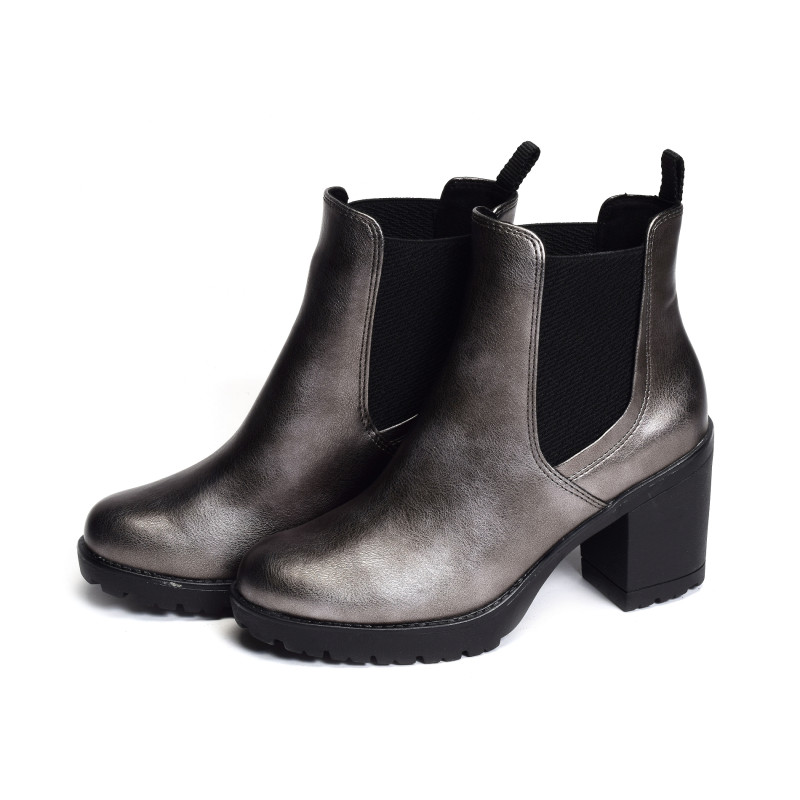 25414 Gris Métallisé, Chelsea boots Marco Tozzi