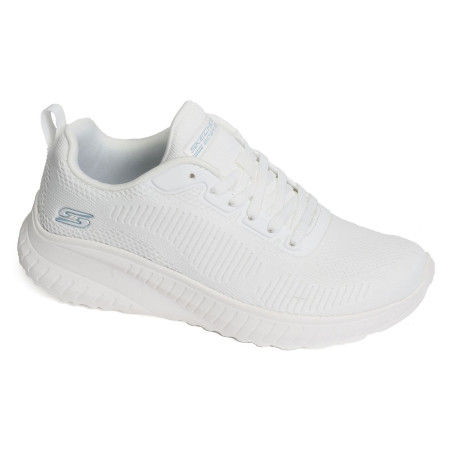 BOBS SQUAD CHAOS Blanc, Baskets running Skechers