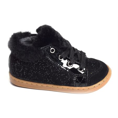 BOUBA ZIP HAIR Noir, Chaussures à Lacets Shoopom