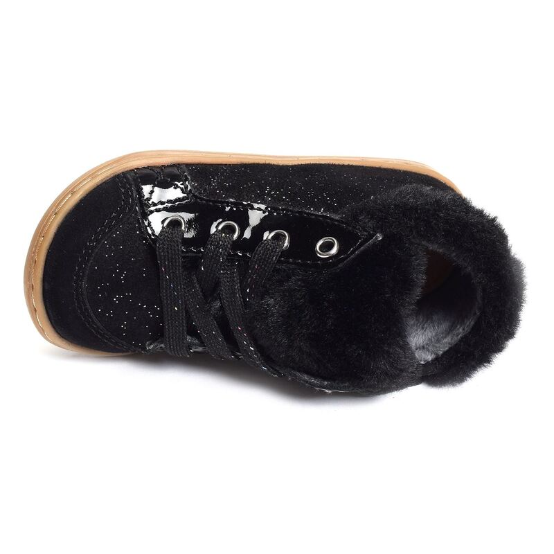 BOUBA ZIP HAIR Noir, Chaussures à Lacets Shoopom