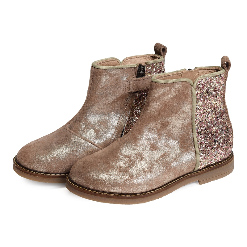 TRIP BACK Beige Platine, Bottines Pom d'Api