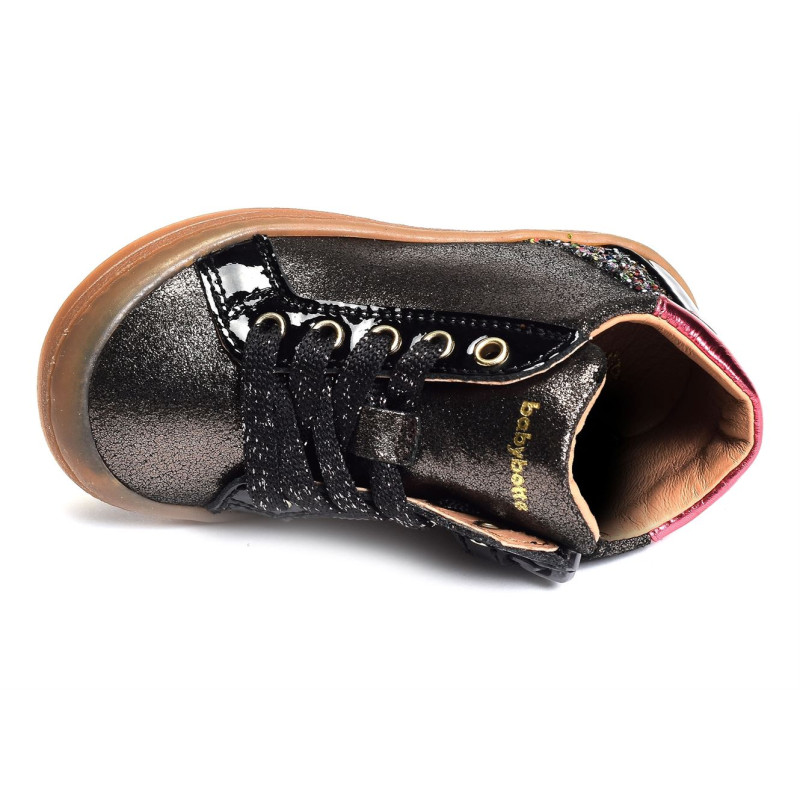 AMIRA Anthracite, Chaussures à Lacets Babybotte