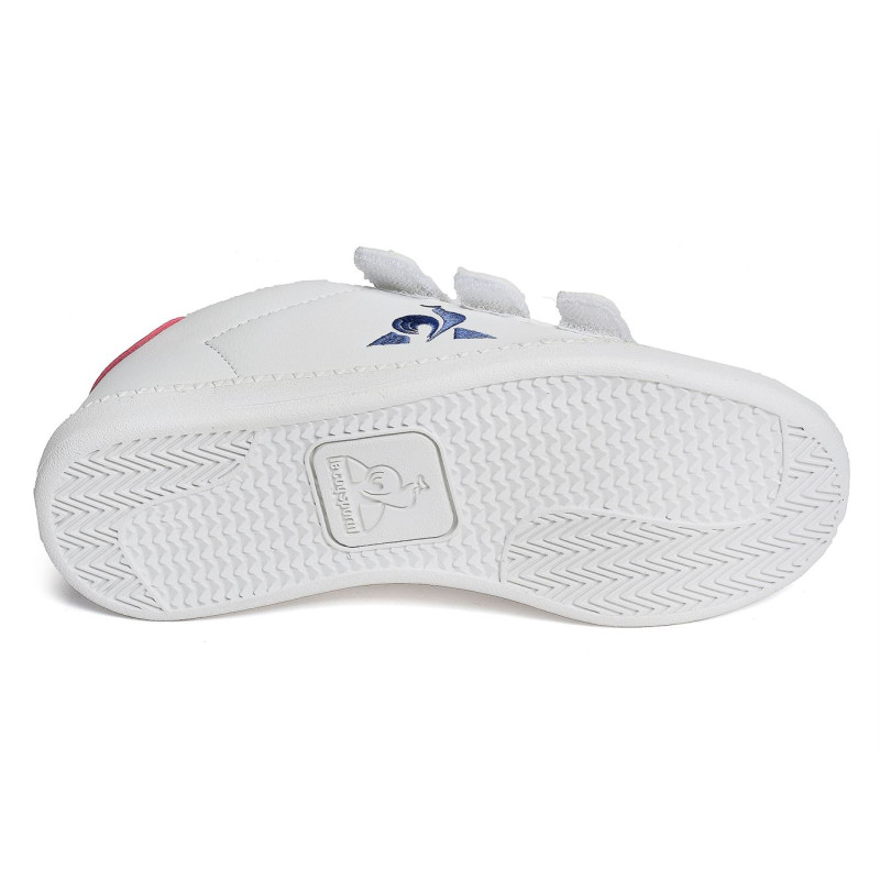 COURTSET PS SPORT Blanc Rouge, Sneakers basses Le Coq Sportif