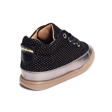 FLOEL Noir, Chaussures à Lacets Babybotte