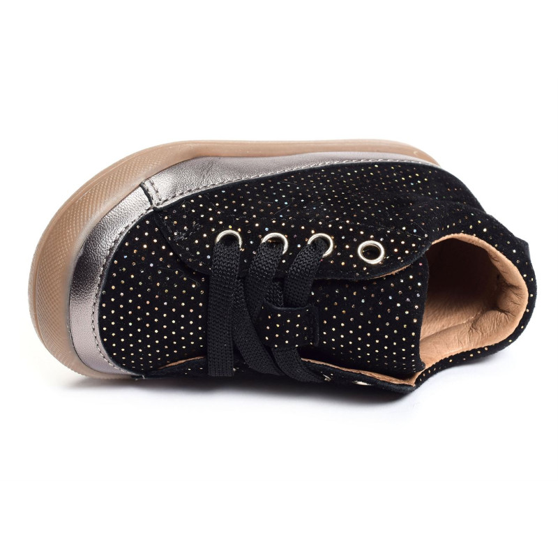 FLOEL Noir, Chaussures à Lacets Babybotte