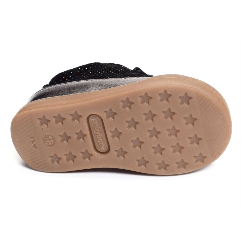 FLOEL Noir, Chaussures à Lacets Babybotte