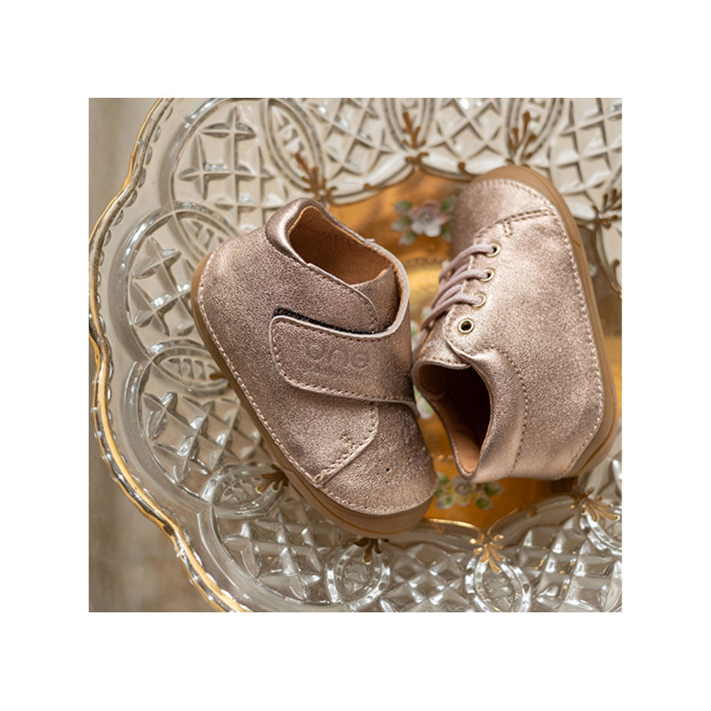 ZOHA GIRL Rose Or, Chaussures à Lacets Babybotte