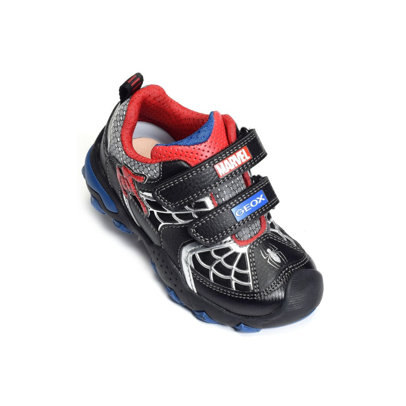 J BULLER BA Noir Rouge, Baskets running Geox