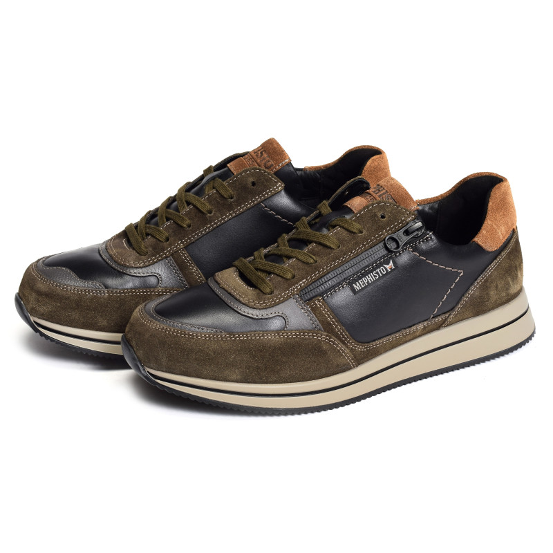 GILFORD Kaki Noir, Baskets running Mephisto