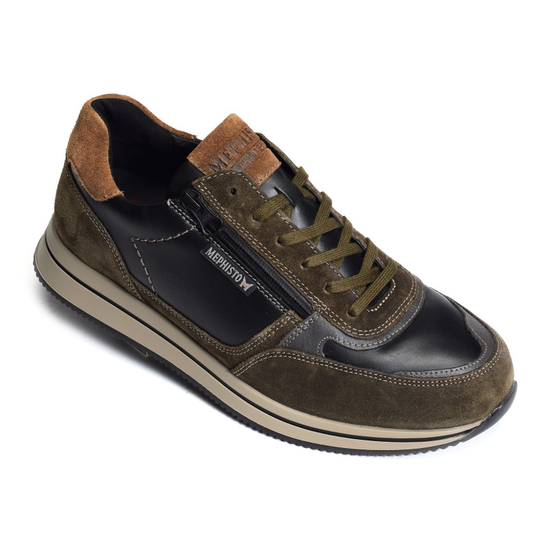 GILFORD Kaki Noir, Baskets running Mephisto