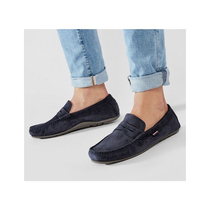 CLASSIC SUEDE DRIVER 2725 Marine, Mocassins Tommy Hilfiger