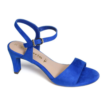 28028 Bleu, Nu-Pieds à talon Tamaris