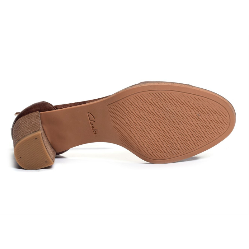 KAYLIN 60 2 PART Marron, Nu-Pieds à talon Clarks