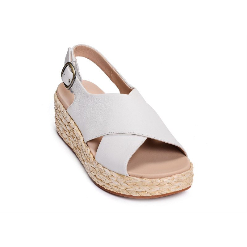 KIMMEI CROSS Blanc, Sandales compensées Clarks