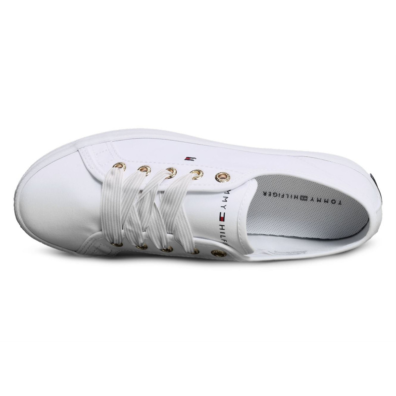 ESSENTIAL NAUTICAL SNEAKER 4848 Blanc, Chaussures basses Tommy Hilfiger