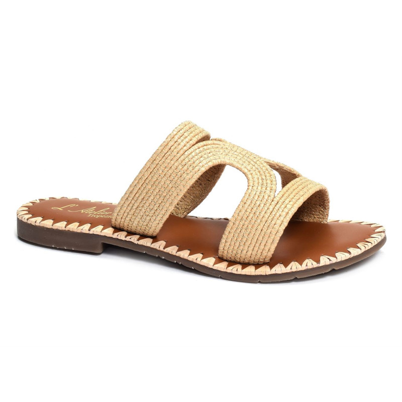 SH336 Beige, Mules Atelier Tropézien