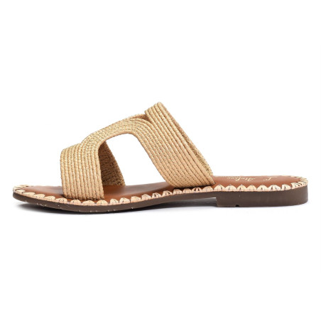 SH336 Beige, Mules Atelier Tropézien