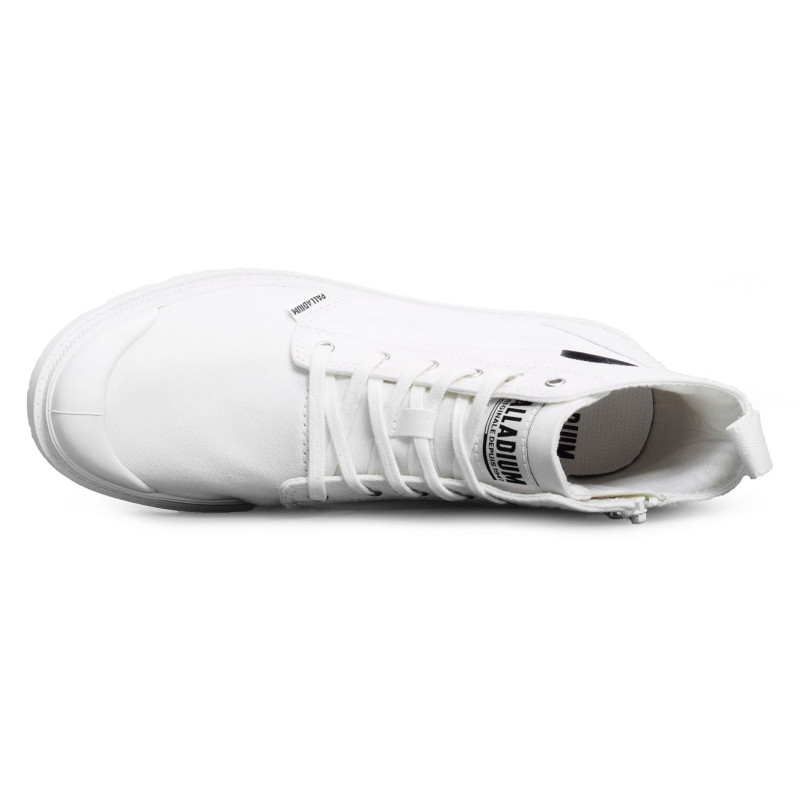 PALLABASE TWILL Blanc, Chaussures montantes Palladium