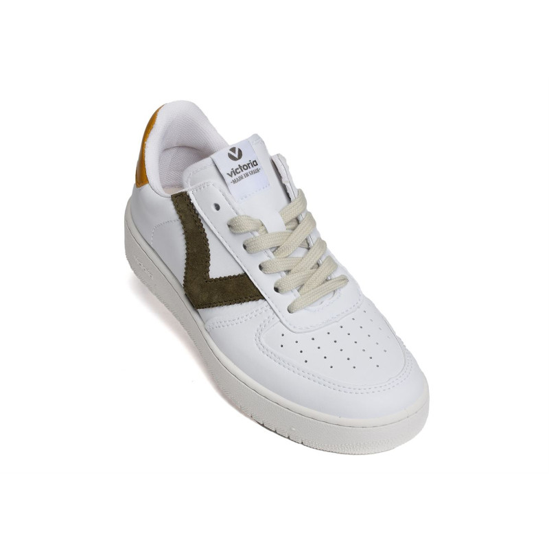 1258201 Blanc Kaki, Sneakers basses Victoria