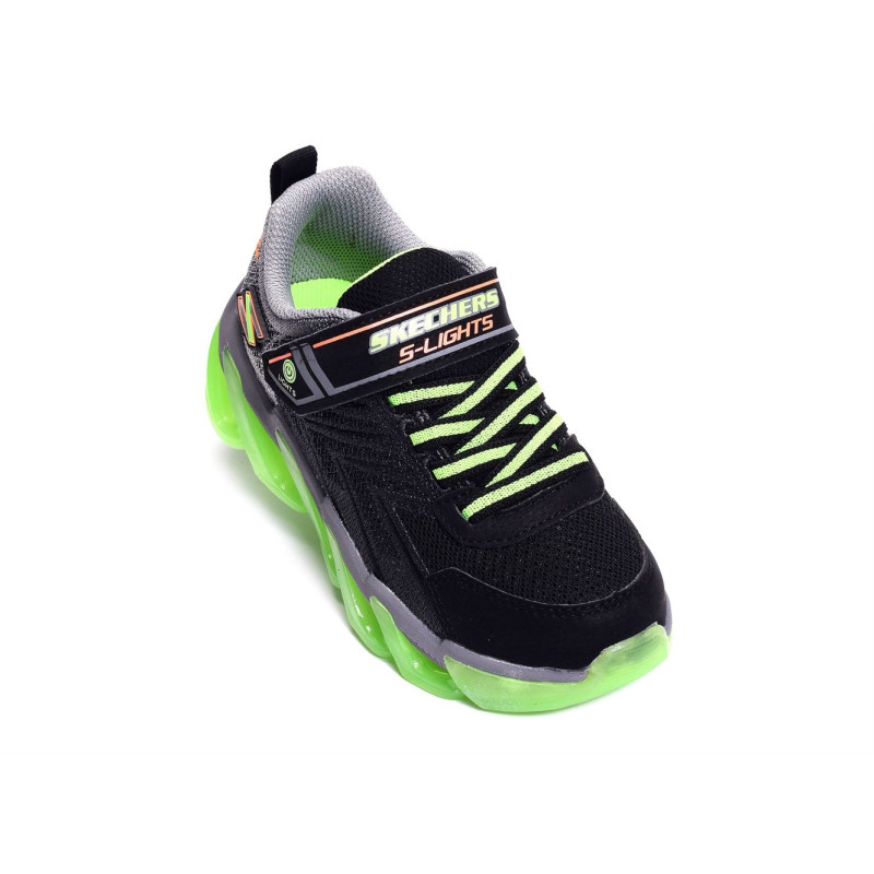 MEGA SURGE Noir Vert, Baskets running Skechers