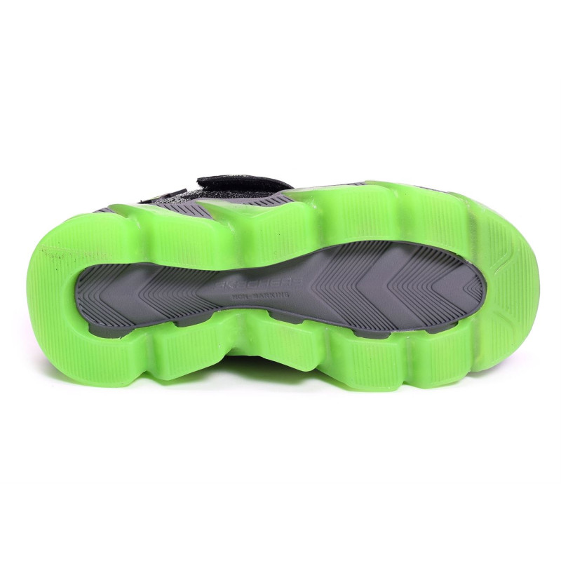 MEGA SURGE Noir Vert, Baskets running Skechers