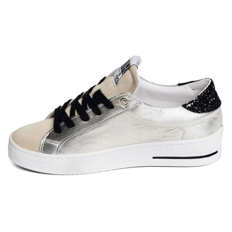 MAYA Beige Argent, Sneakers basses Semerdjian