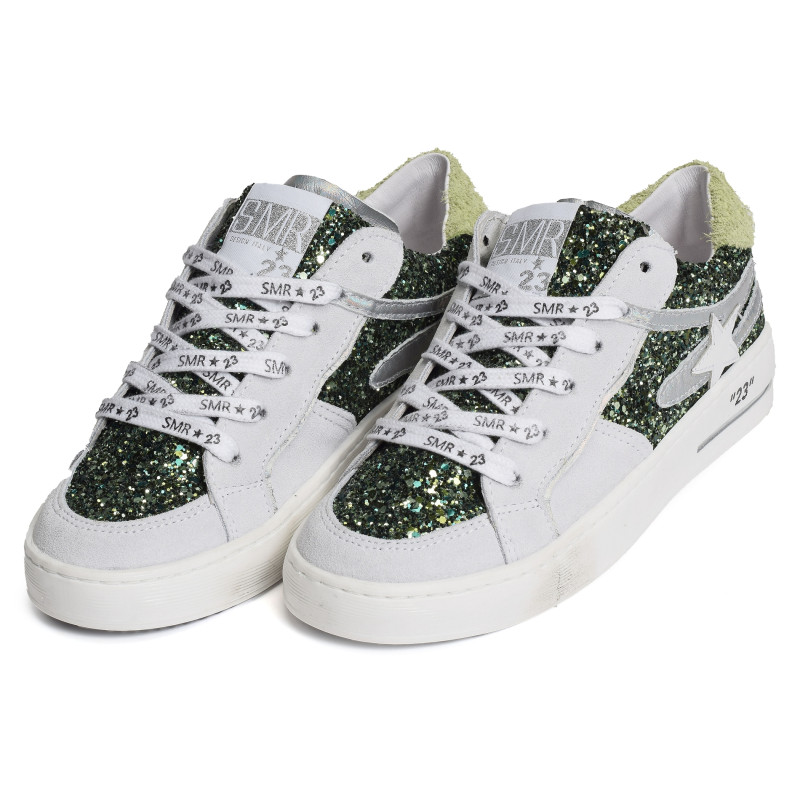 VANA Blanc Vert, Sneakers basses Semerdjian