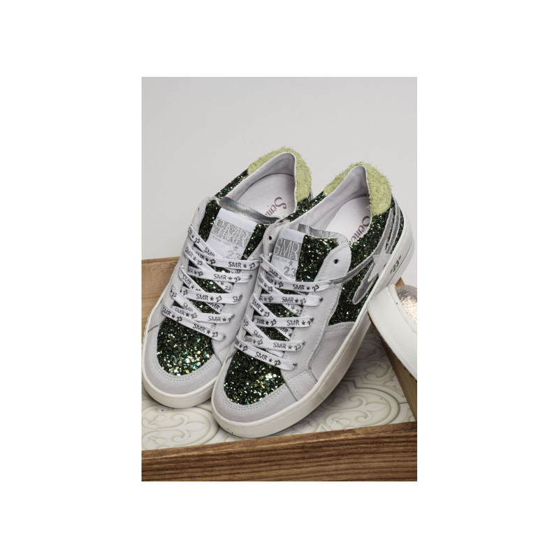 VANA Blanc Vert, Sneakers basses Semerdjian