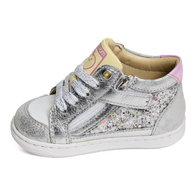 BOUBA CONNECT GIRL Argent, Chaussures à Lacets Shoopom