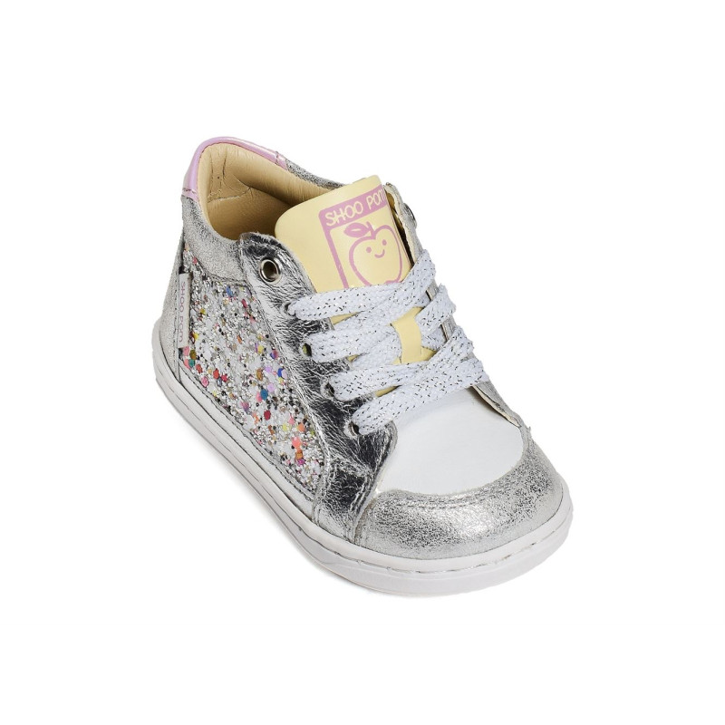 BOUBA CONNECT GIRL Argent, Chaussures à Lacets Shoopom