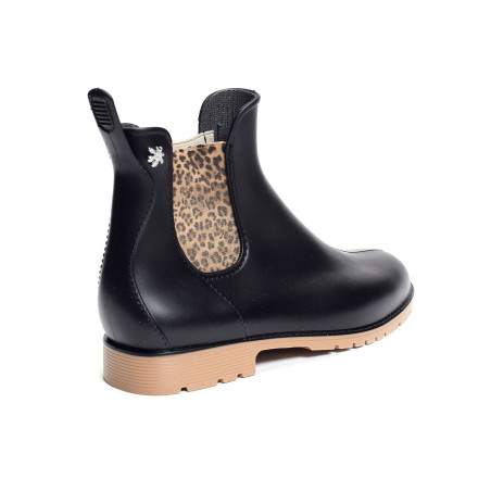 JUMPARDI Noir Léopard, Bottines Méduse