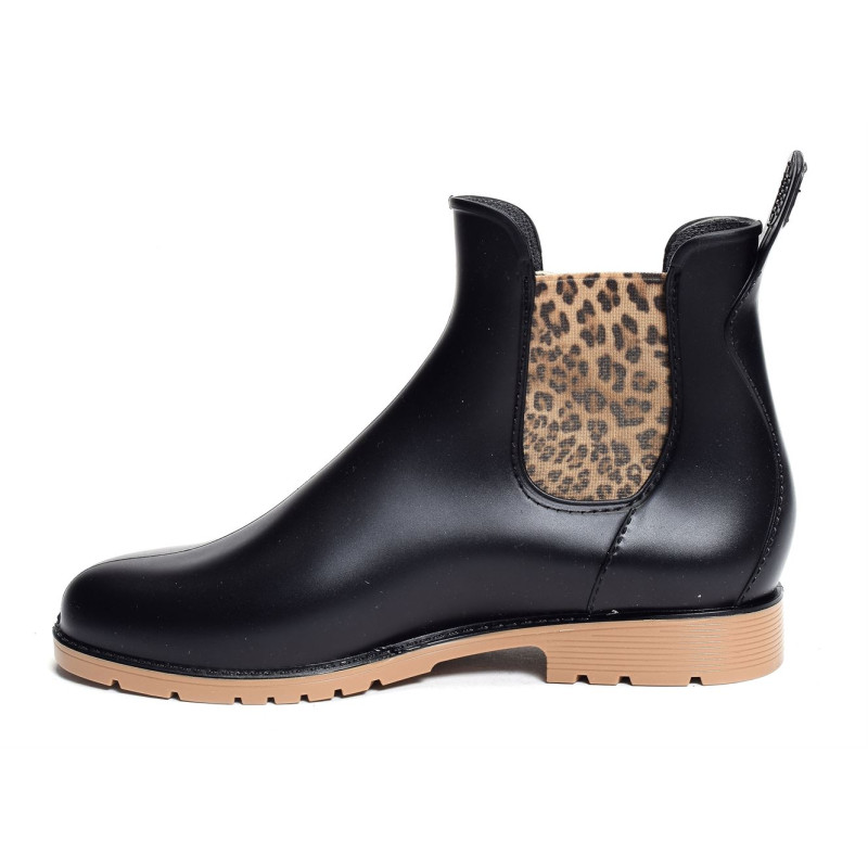 JUMPARDI Noir Léopard, Bottines Méduse