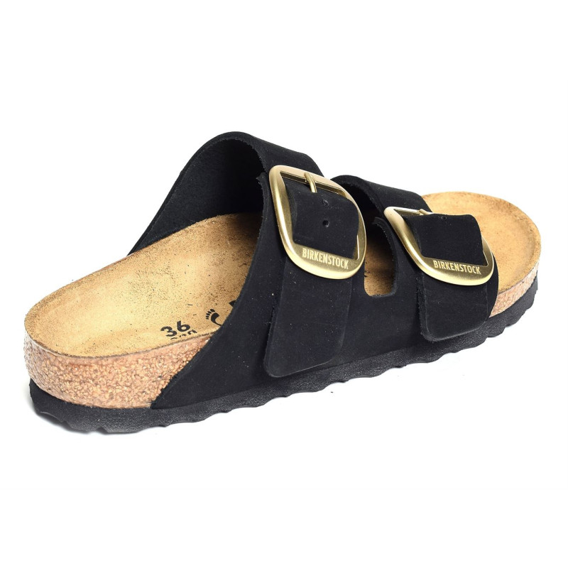 ARIZONA BIG BUCKLE LENB Noir, Mules Birkenstock