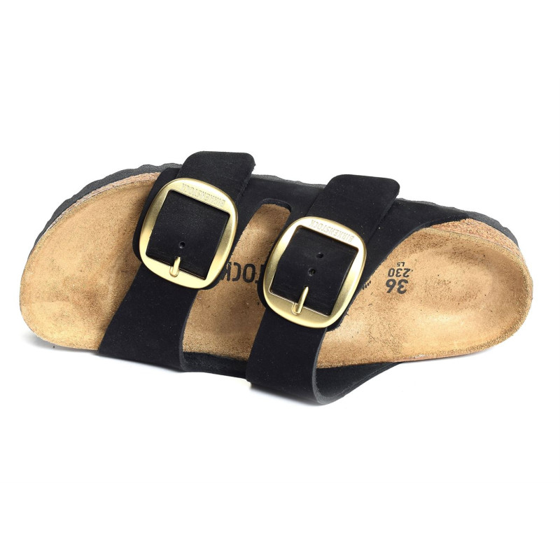 ARIZONA BIG BUCKLE LENB Noir, Mules Birkenstock